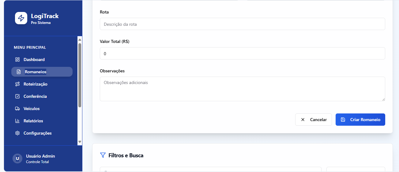 Rota de entrega
